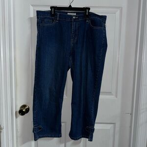 Vintage Blue Denim Capri Pants by Crazy Horse 14